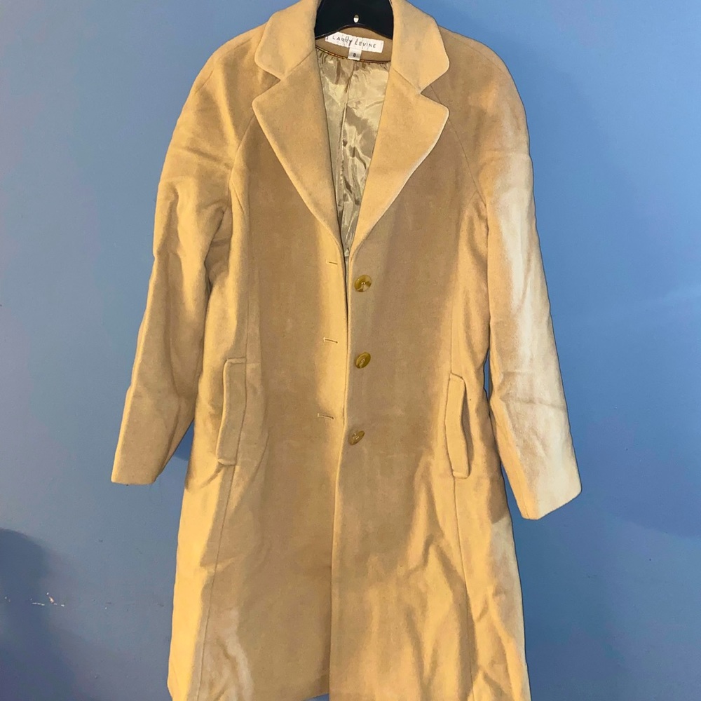 Vintage Larry Levine Wool & Cashmere Long Coat